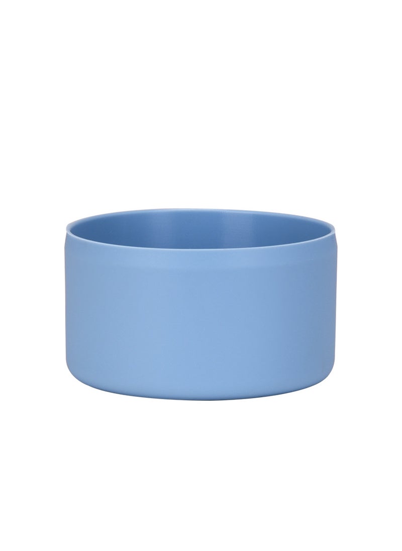 1 x 5 pcs 2024 New Insulated Cup Base Anti-Slip Thickened Silicone Sleeve Haze Blue-Dot Cup Applicable