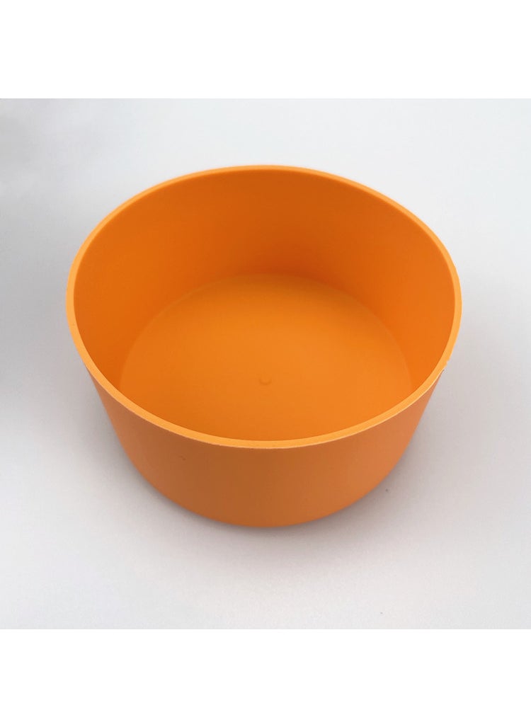 1 x 5 pcs Silicone Cup Protective Sleeves 7.5-9cm Anti-Slip Scratch-Resistant trumpet 7.5cm orange