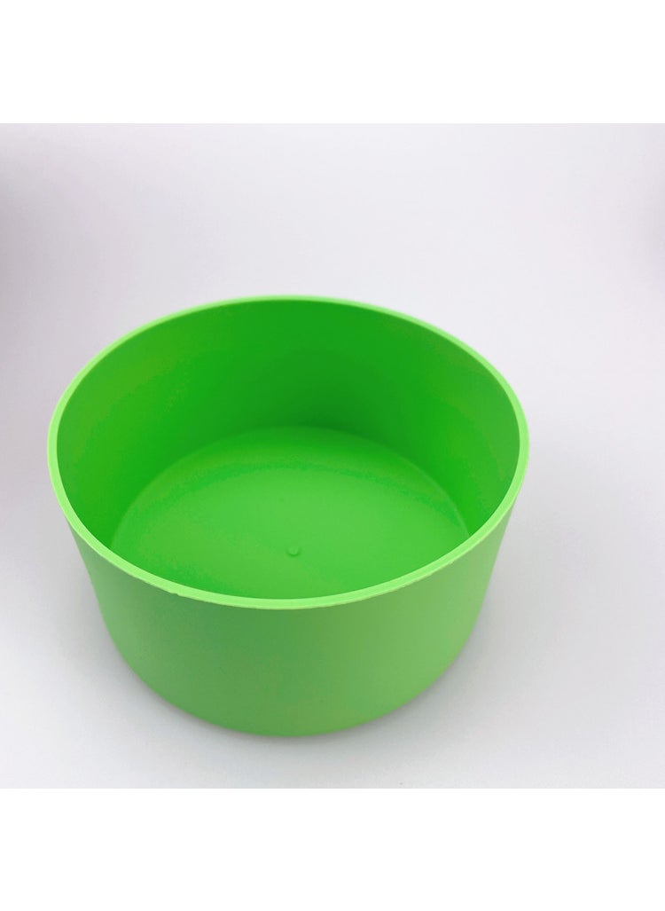 1 x 5 pcs Food-Grade Silicone Cup Sleeve, Non-Slip, Heat-Resistant Base for 32oz-40oz 9cm green