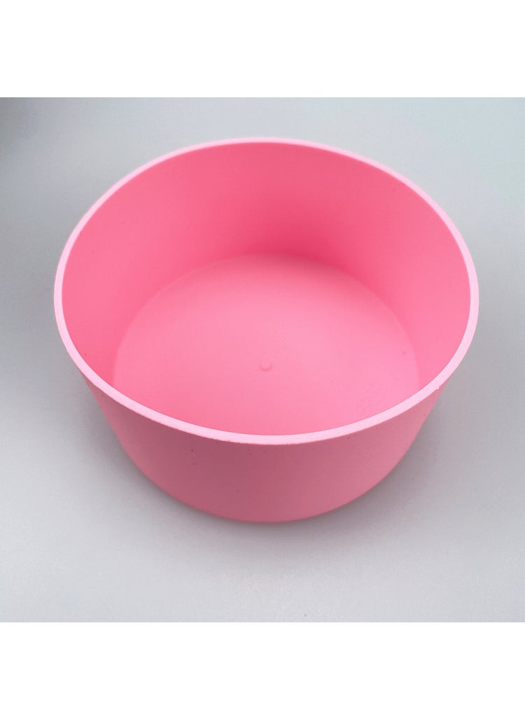 1 x 5 pcs Food-Grade Silicone Cup Sleeve, Non-Slip, Heat-Resistant Base for 32oz-40oz 7.5cm pink