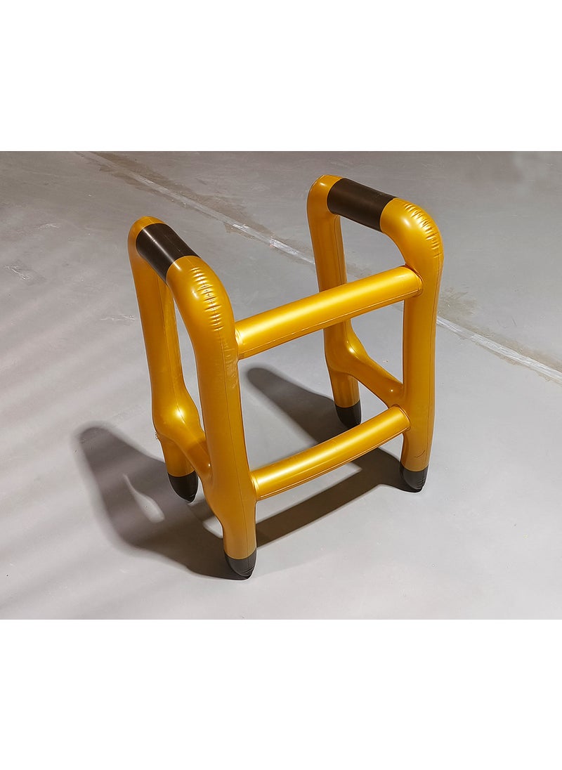 1 x 5 pcs Halloween Disability Armrest Prop Golden inflatable walking frame (single)