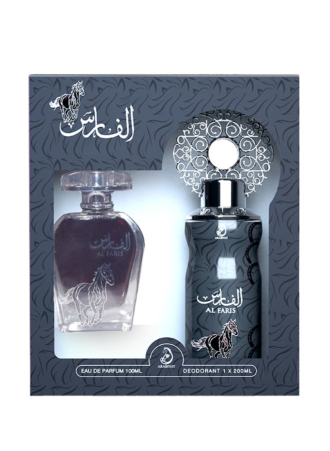 Al Faris Gift Set (1 x EDP 100 ml, 1 x Perfume Spray 200ml)