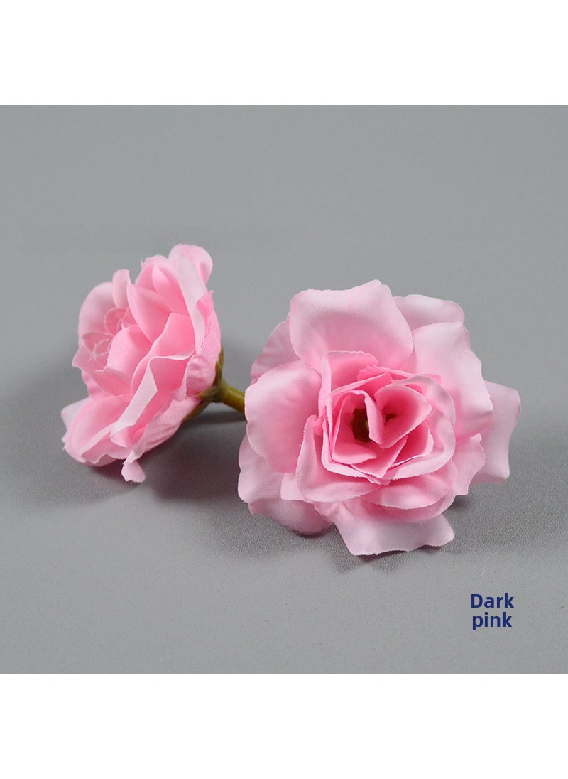 1 x 5 pcs Miniature Artificial Rosebuds for DIY Crafts Deep pink