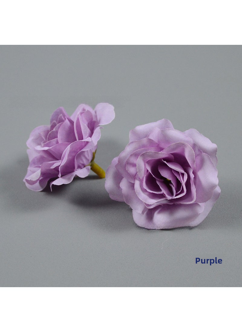 1 x 5 pcs Miniature Artificial Rosebuds for DIY Crafts Purple