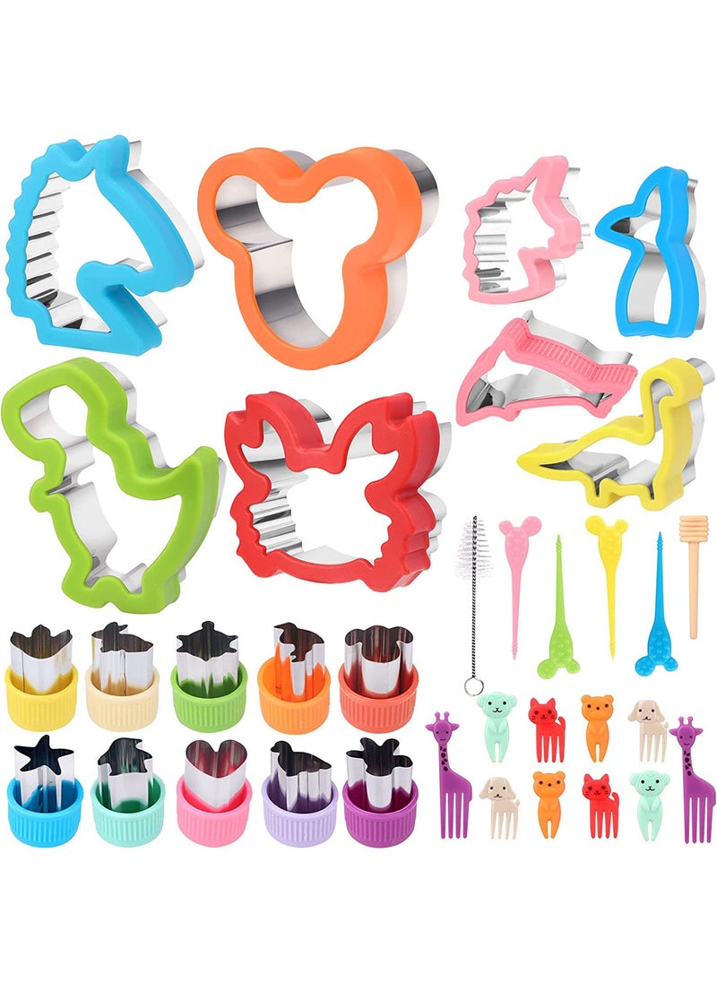 Stainless Steel 34pcs Cartoon Sandwich Cutters Set of 34 pieces