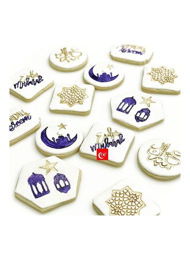 16-Pieces Cookie Mold Silver