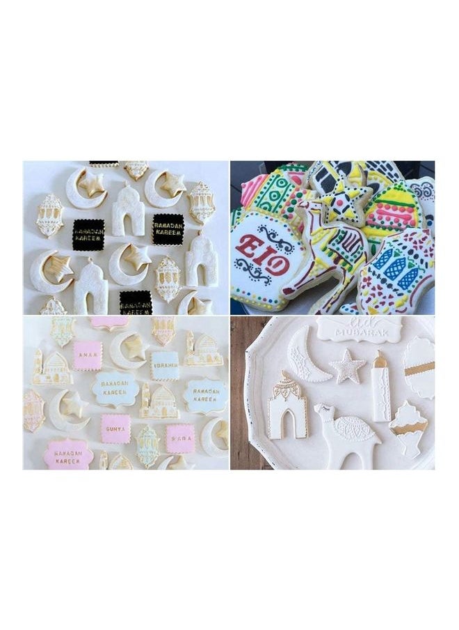 16-Pieces Cookie Mold Silver
