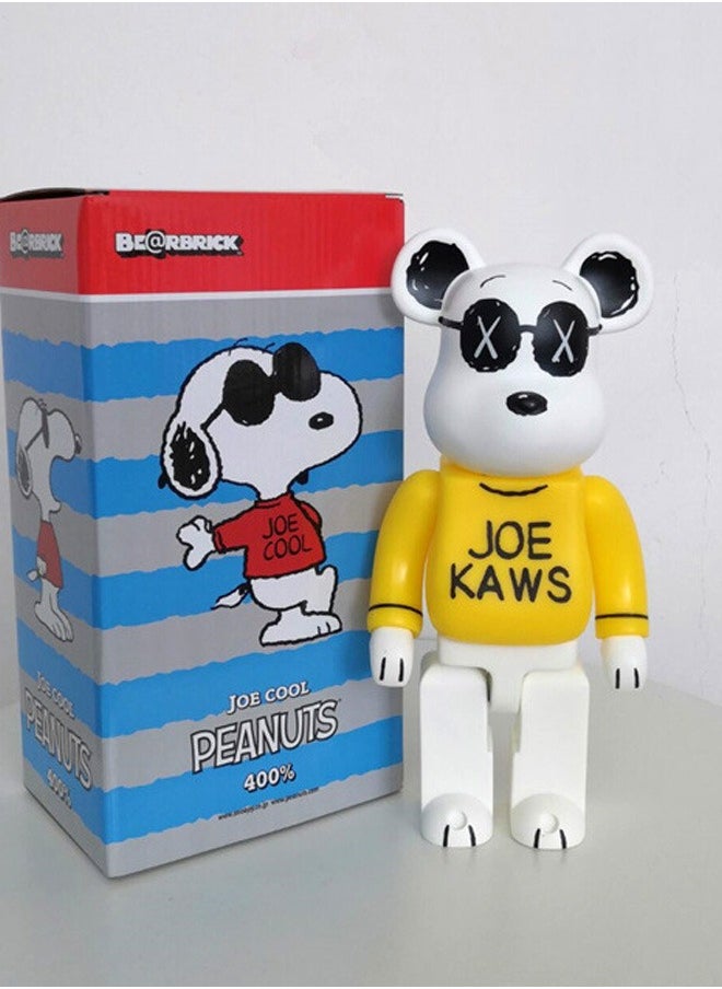 Bearbrick (yellow Snoopy) statue trendy culture doll jewelry