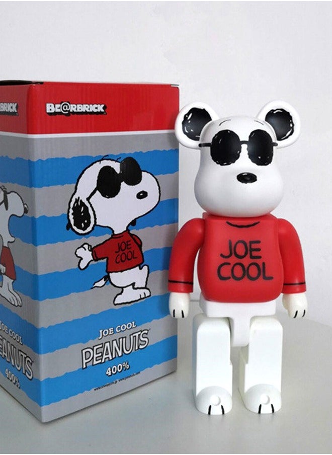 Bearbrick (red Snoopy) statue trendy culture doll jewelry