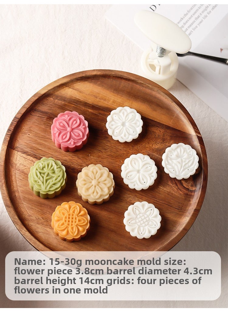 2025 New Mini Mooncake Packaging Transparent Bags Small moon cake mold a mold 4 pieces