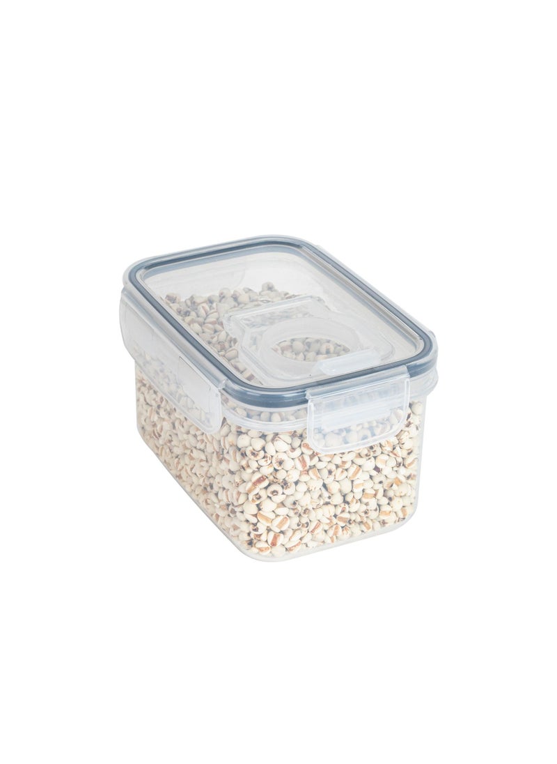 1 x 5 pcs Transparent Plastic Rice Bin Lid Storage Container 0.8L rectangular rice bucket (15.5*11*9)