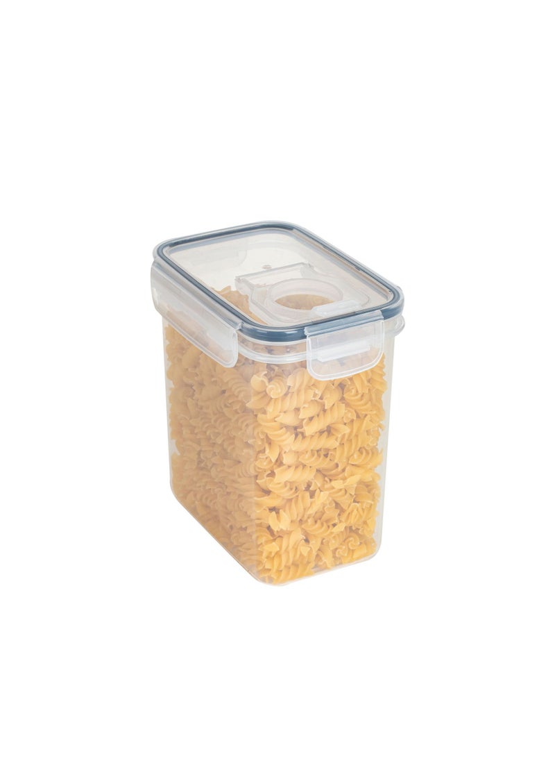 1 x 5 pcs Transparent Plastic Rice Bin Lid Storage Container 1.6L rectangular rice bucket (15.5*11*16.5)