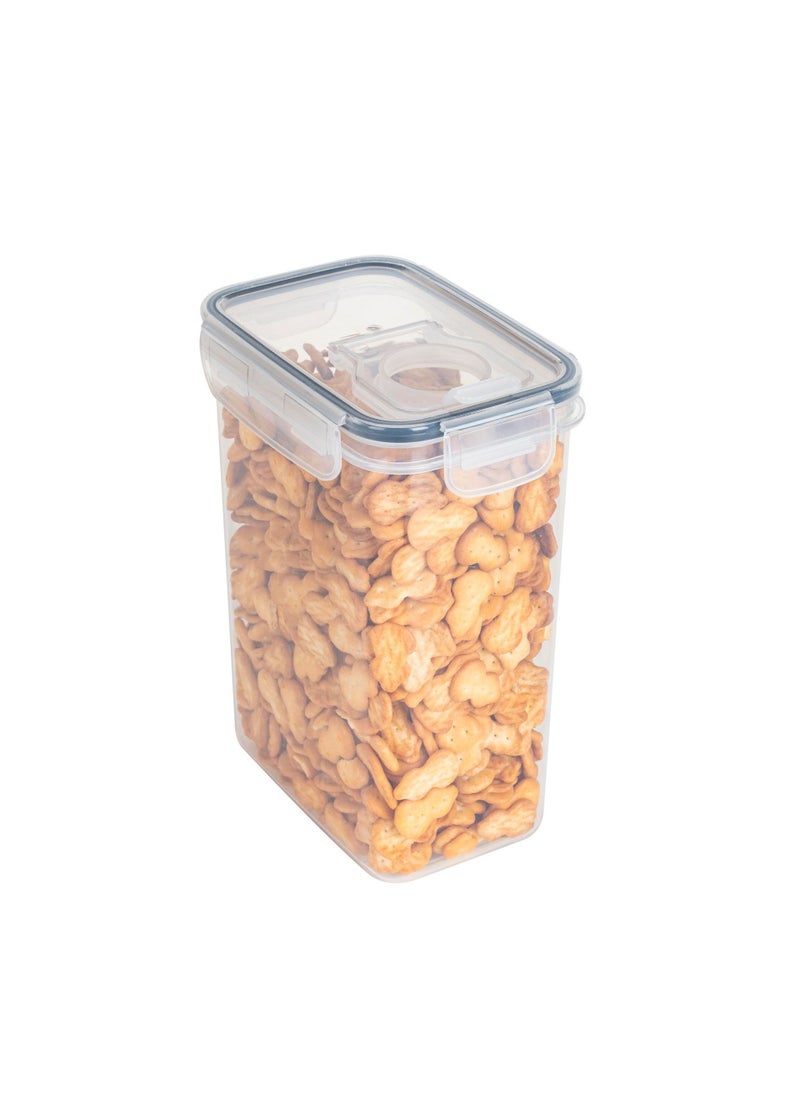 1 x 5 pcs Transparent Plastic Rice Bin Lid Storage Container 5l rectangular rice bucket (15.5*11*20.5)