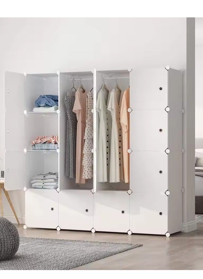 16 cube , Open Storage Closet Wardrobe Dressers Salon Kids Partitions Shoe Rack Bedroom Home Wardrobe Closet Roupeiros Hotel Furniture