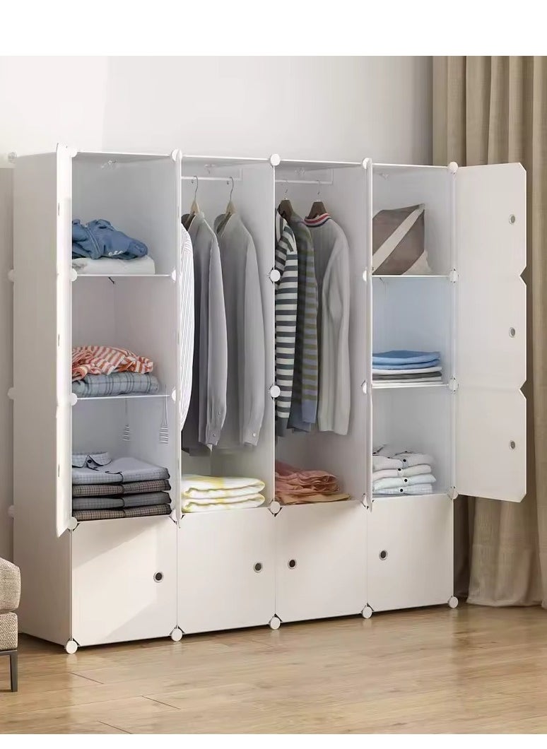 16 cube , Open Storage Closet Wardrobe Dressers Salon Kids Partitions Shoe Rack Bedroom Home Wardrobe Closet Roupeiros Hotel Furniture