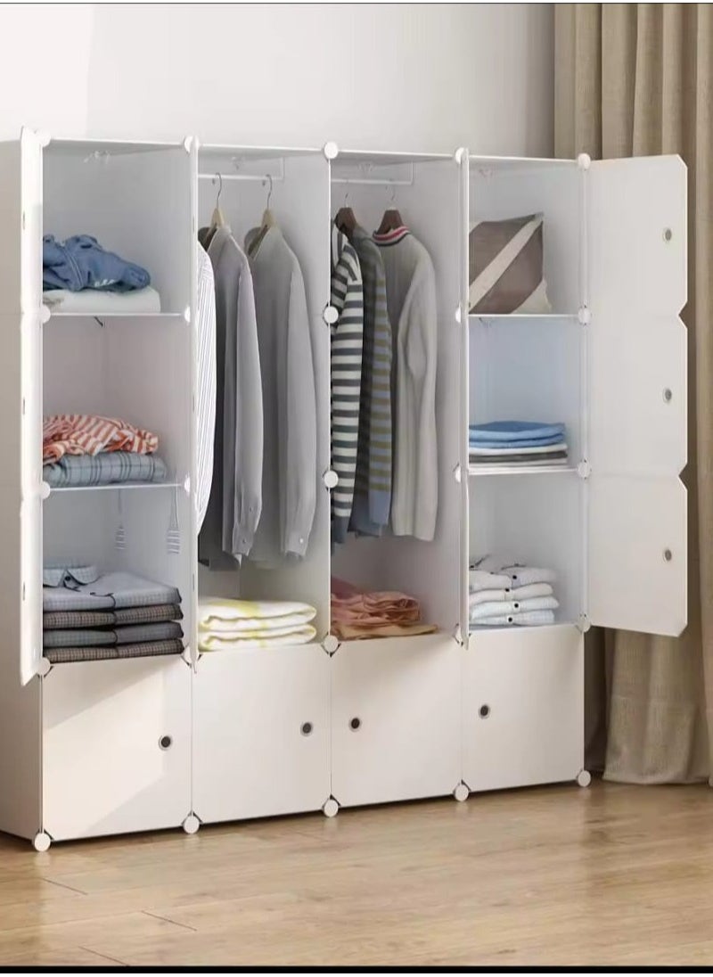 16 cube , Open Storage Closet Wardrobe Dressers Salon Kids Partitions Shoe Rack Bedroom Home Wardrobe Closet Roupeiros Hotel Furniture