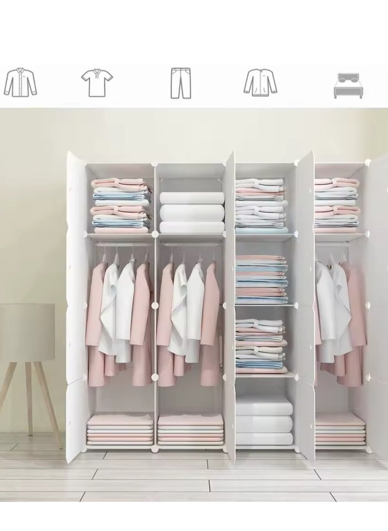 16 cube , Open Storage Closet Wardrobe Dressers Salon Kids Partitions Shoe Rack Bedroom Home Wardrobe Closet Roupeiros Hotel Furniture