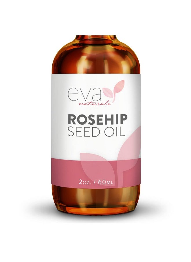 Pure Rosehip Seed Oil (2 Fl Oz)- Rosehip Oil For Face Aids Stretch Mark And Scar Removal - Facial Oil Reduces Inflammation, Collagen For Radiant Skin - Face Oil - Best Rose Hip Oil For Face