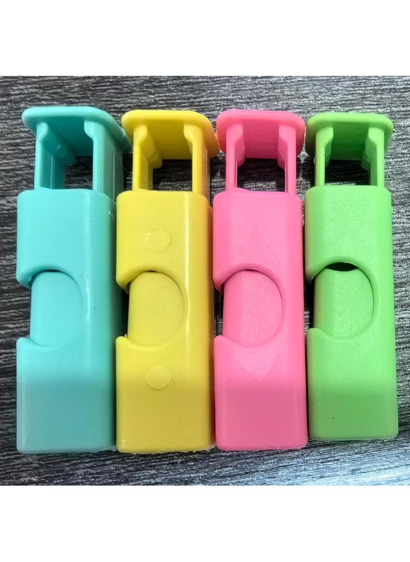 Kitchen Plastic Bag Seal Clips Yellow ☚