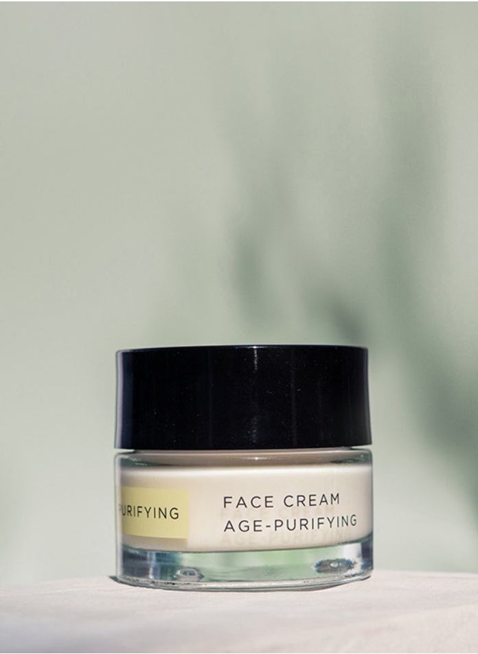 Face Age Purifying cream with Niacinamide, Bakuchiol, and Peptides for impure combined aged skin