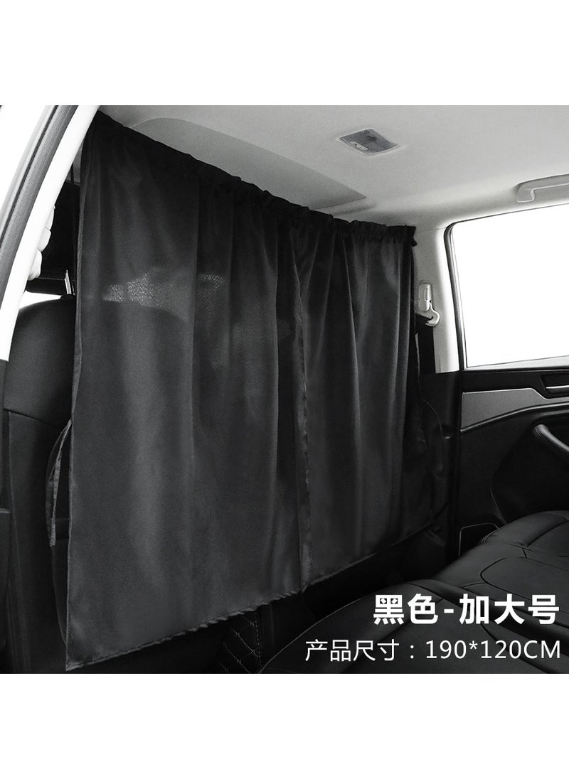 Car Curtains Privacy Sunshade Partition Black plus size