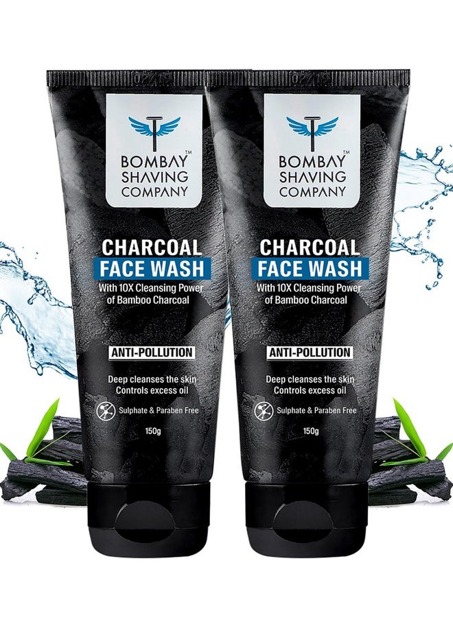 Charcoal Facewash For Men | 150G X 2 | Excess Oil Control Face Wash