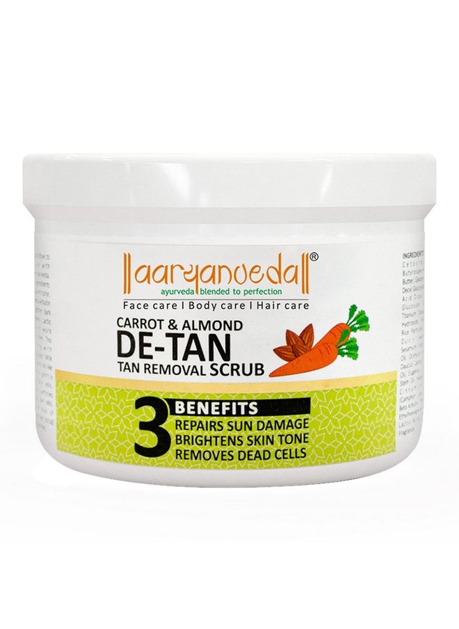 Detan Tan Removal Face Scrub With Milk Proteins And Almond, No Parabens, No Sulphates, 200G