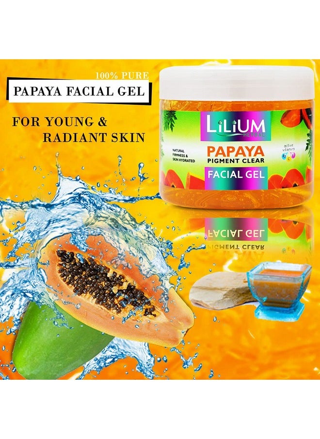 Papaya Pigment Clear Facial Gel For Soft & Smooth Glowing Skin, Natural Firmness & Skin Hydrated, 900Gm