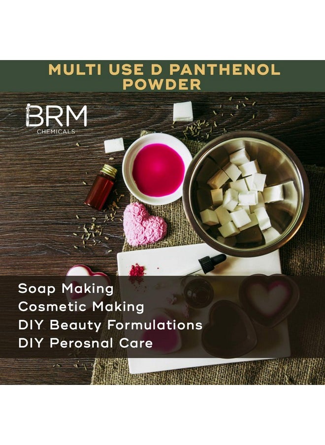 D Panthenol Powder - 50 Grams For Soap Making, Shampoo Making, Cosmetic Making & Diy Personal Care For Face, Hair, Skin & Body