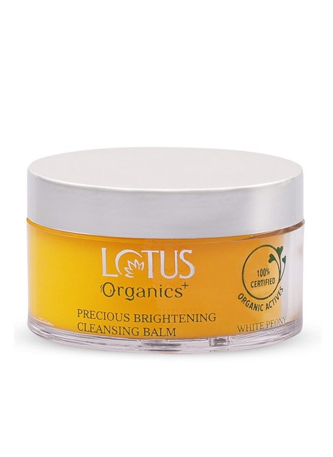 Precious Brightening Cleansing Balm | 100% Organic White Peony | Sulphate & Paraben Free | All Skin Types | 50G