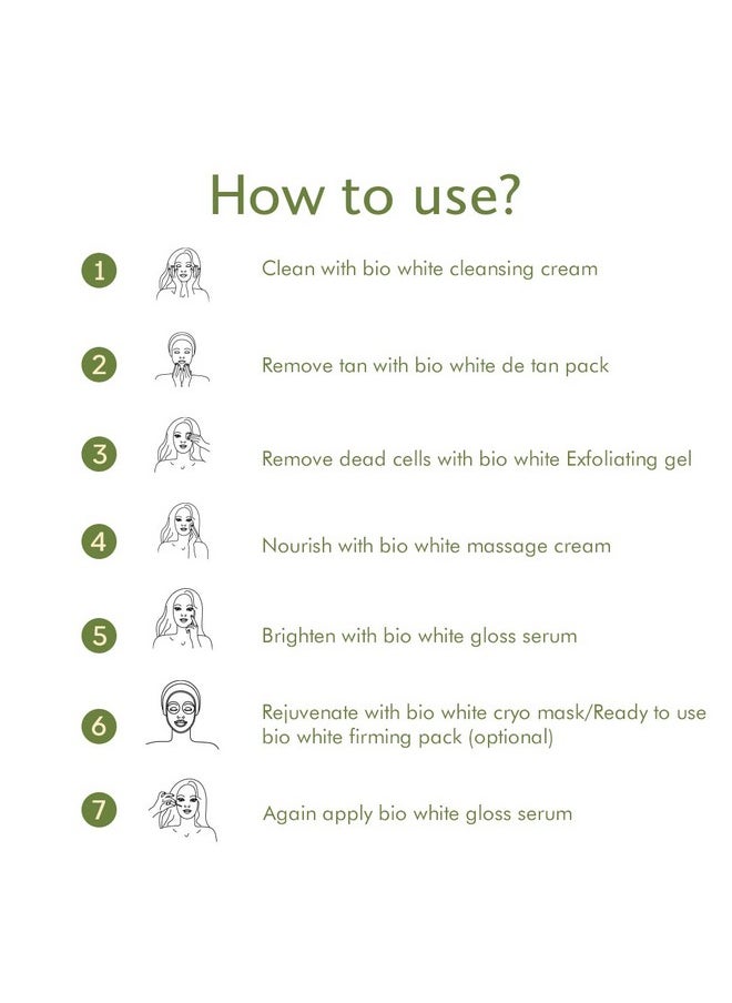 Bio White Facial Kit With The Goodness Of Sea Weed And Turmeric For Even Skin Tone, 550Ml