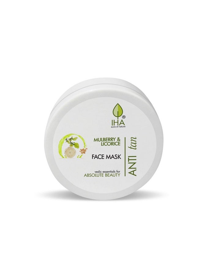 Anti Tan Face Mask - Herbal Face Pack With Mulberry And Licorice, Hydrating, Tan Removal And Depigmentation For Glowing Skin - Skin Lightening Facial Mask For Women, Normal To Dry Skin, 500G