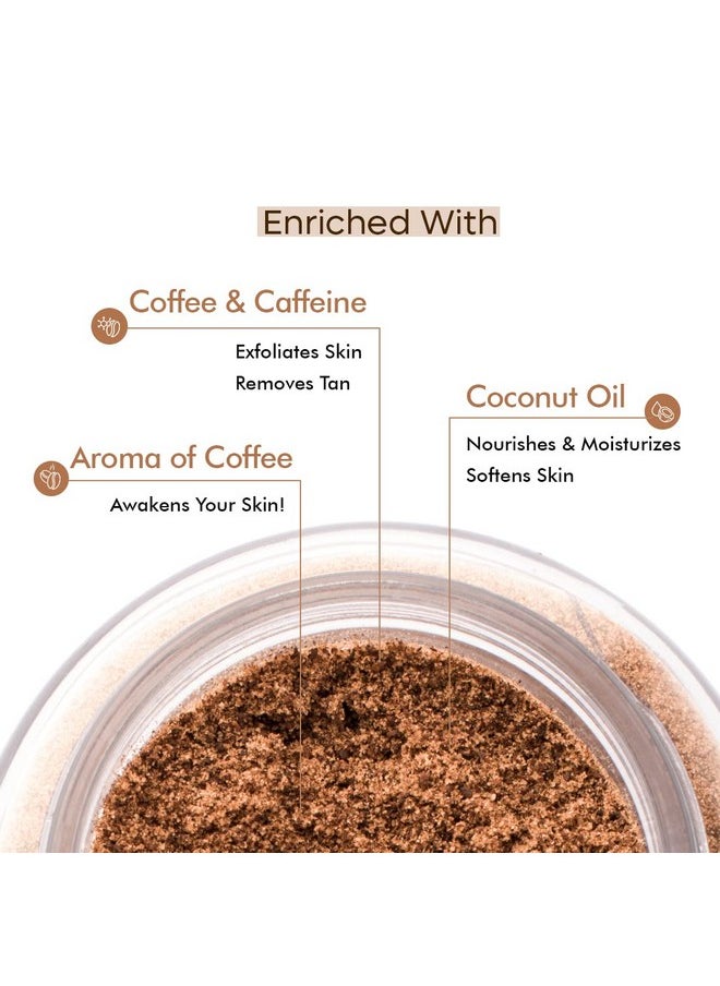 Coffee Face & Body Scrub Combo For Tan Removal | Exfoliating Detan Scrubs For Soft & Smooth Skin | Removes Tan, Blackheads And Dirt | For Men & Women | 175Gm Value Pack