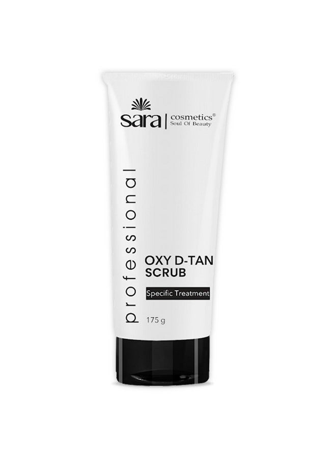 Sara D-Tan® Scrub For Instant Brightening And Tan Free Skin, 175 Gm | Suitable For All Skin Type