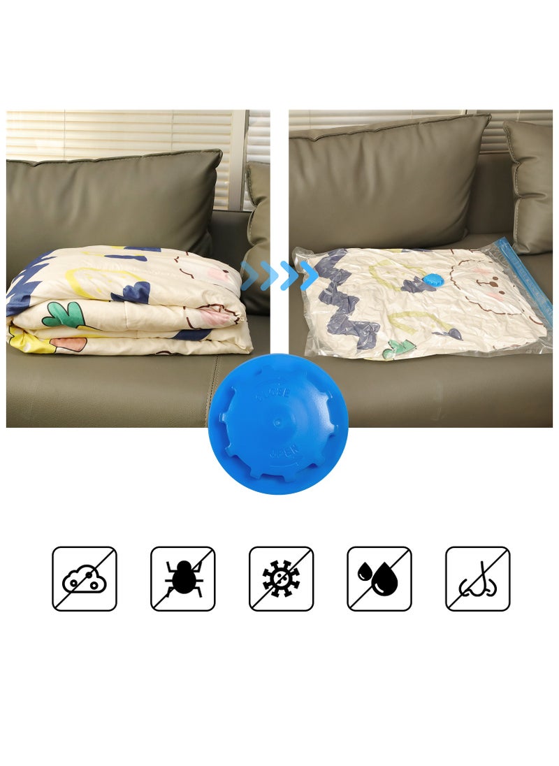 25PCS Vacuum Storage Bag Pack of with Electric Pump and hand pump, Multiple Pack (5×80*100cm,5×80*60cm,5×50*70cm,5×50*60cm,5×40*60cm)，Space Saver for Travel Packing, Reusable Sealer Storage Bag for Clothes,Duvets, Pillows, Blankets, Curtains