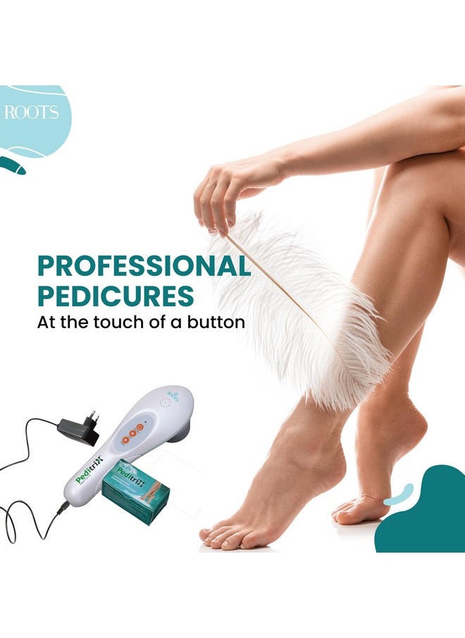 - Pedicure Kit For Women - Peditrix Electric Professional Foot Filer - Foot Care Kit With Disposable Filing Pad