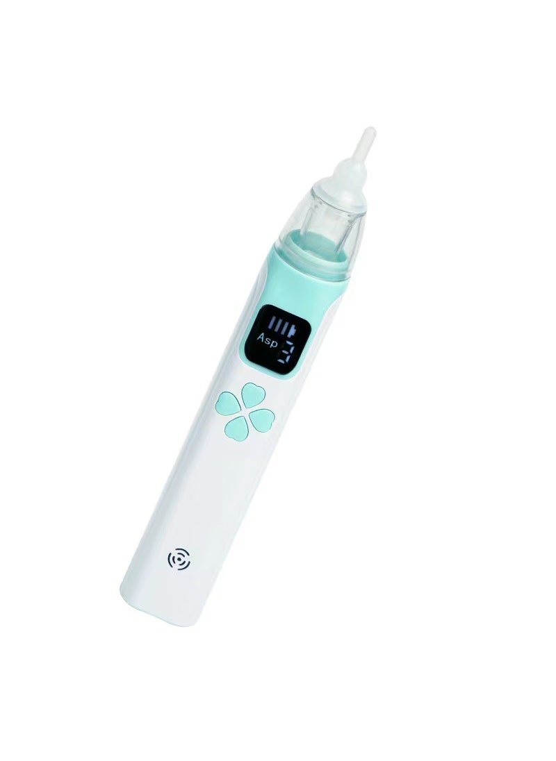 Portable Baby Nasal Aspirator with Soft Silicone Tip Emerald