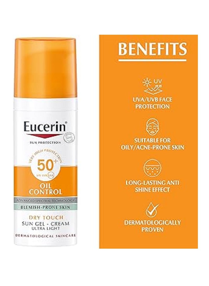 Oil Control Sun Gel-Cream Ultra Light SPF 50+ Dry Touch 50ml