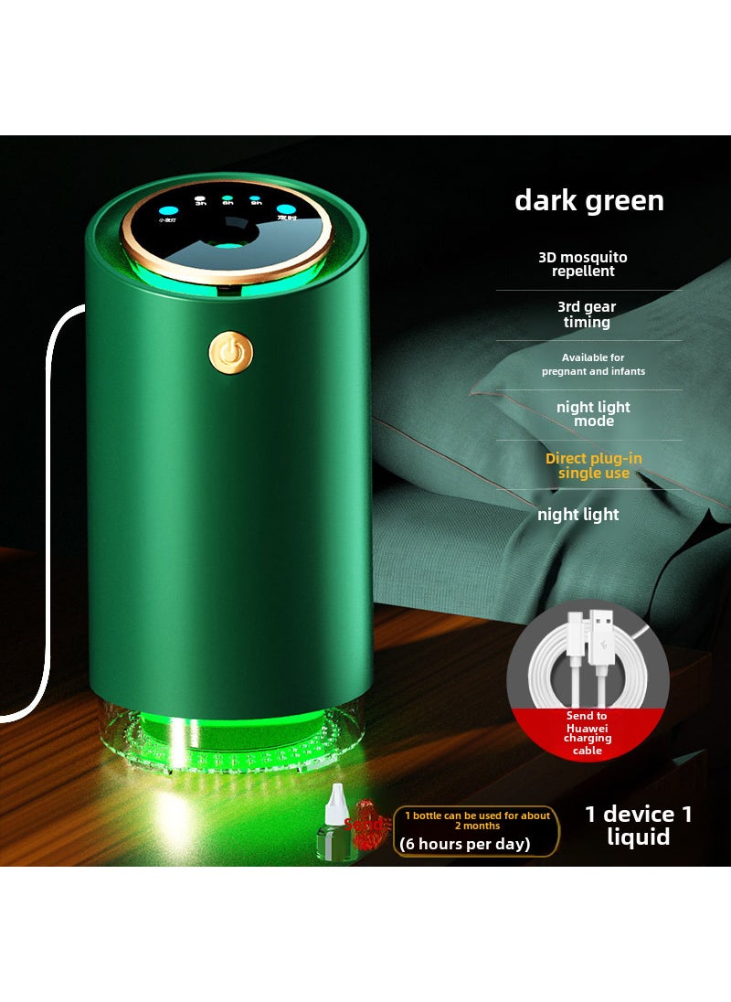 New Electric Mosquito Repellent Heater Set Green (in-line)