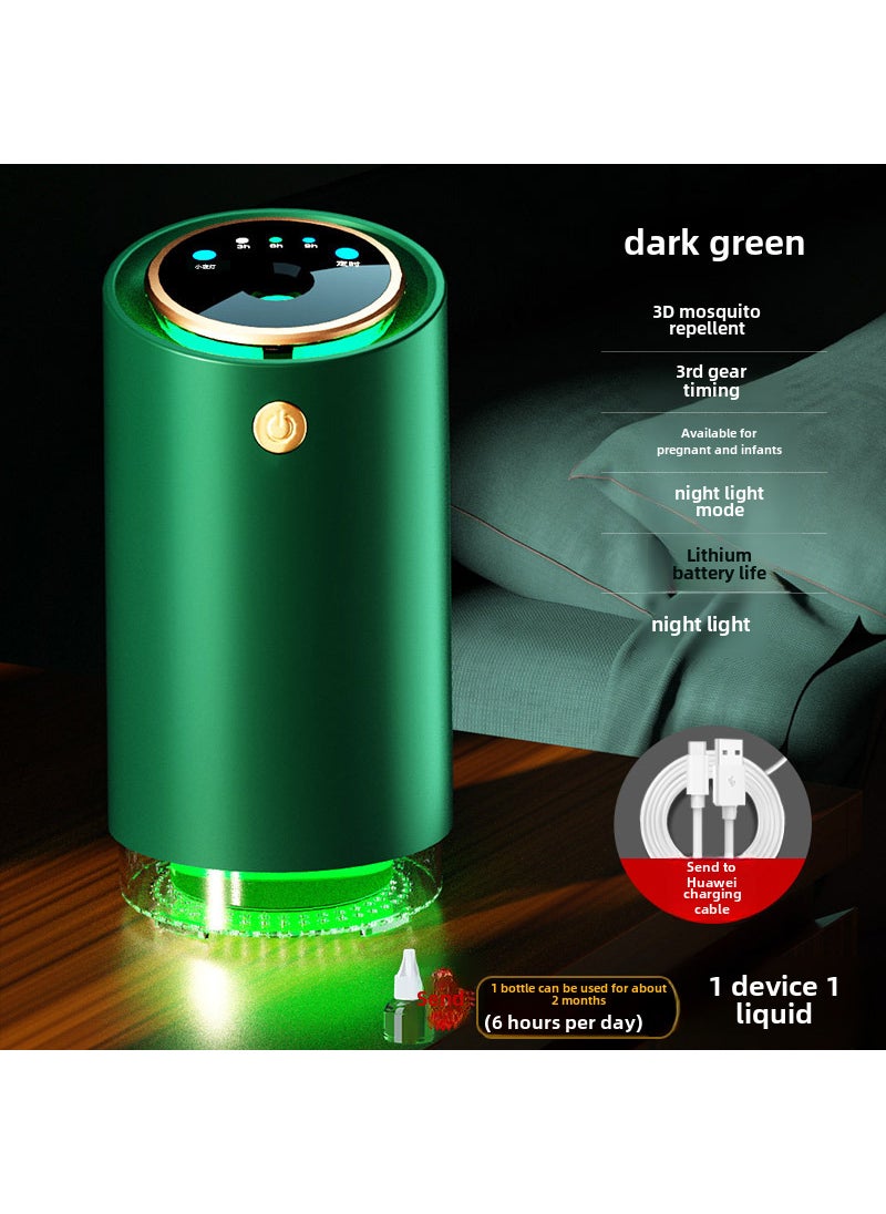 New Electric Mosquito Repellent Heater Set Green (dual battery)