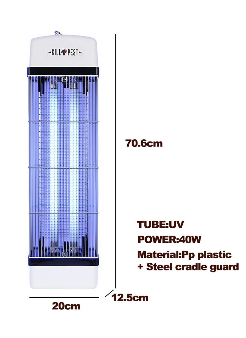 Flying insects eliminator -the best bug zapper - Mosquitos & flys trap-indoor & outdoor use - Eliminate flying Insects with 2*20W UV light & 3800V electric shock