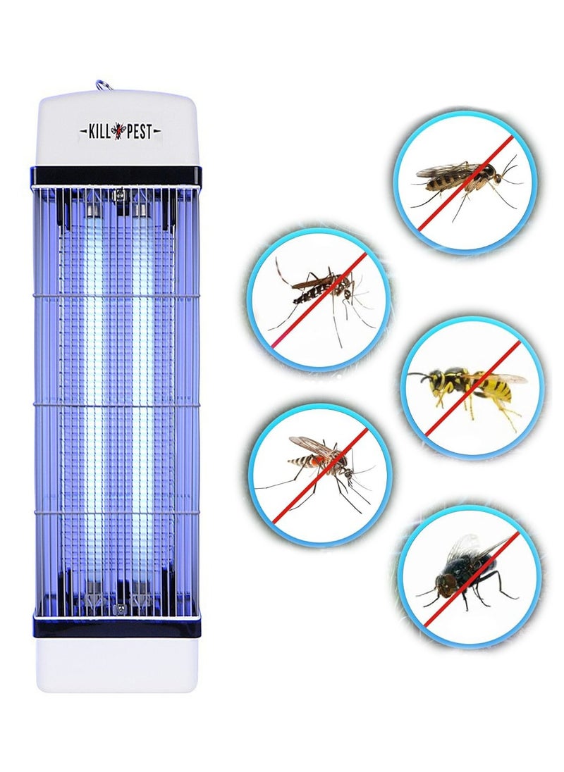 Flying insects eliminator -the best bug zapper - Mosquitos & flys trap-indoor & outdoor use - Eliminate flying Insects with 2*20W UV light & 3800V electric shock