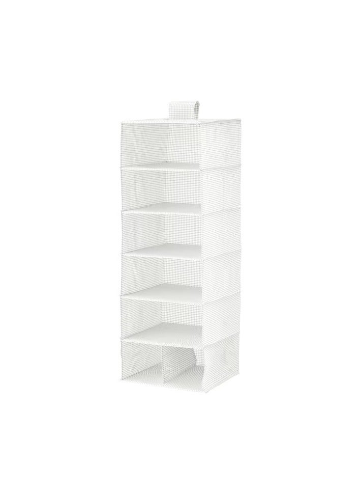 Storage with 7 compartments, white/grey, 30x30x90 cm