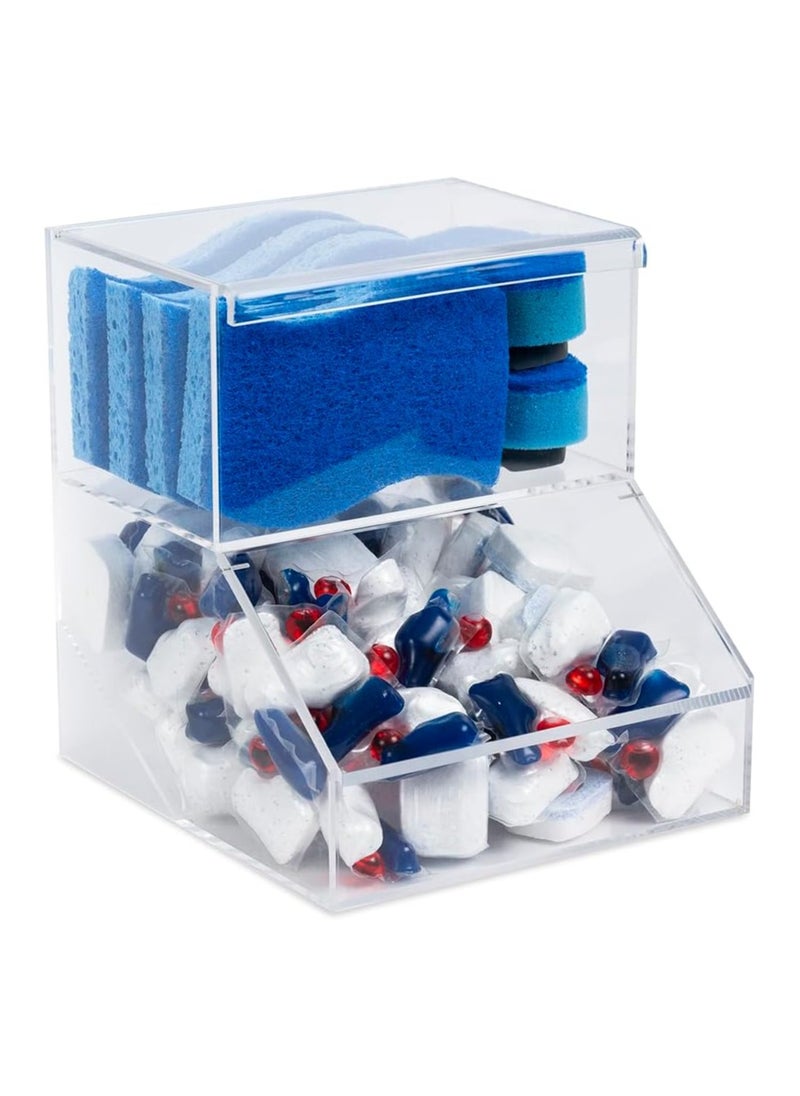 Dishwasher Pod and Sponge Acrylic Holder