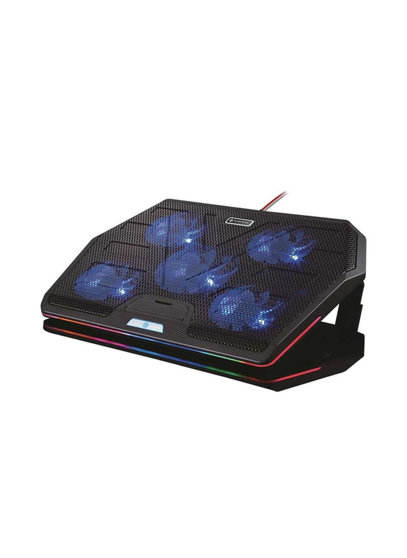 Gaming Multi-Fan Cooling Pad PDX110-BK - Black