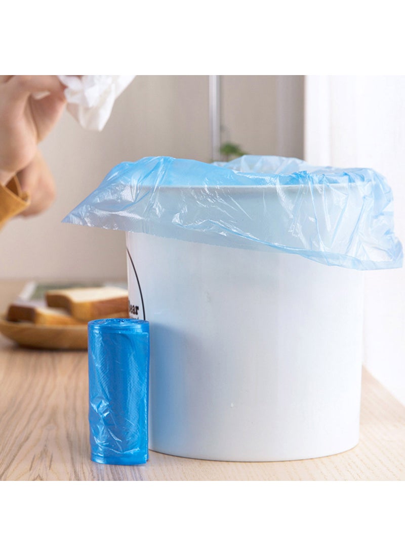 1 x 5 pcs Thickened Mini Trash Bags for Desktop and Pet Blue