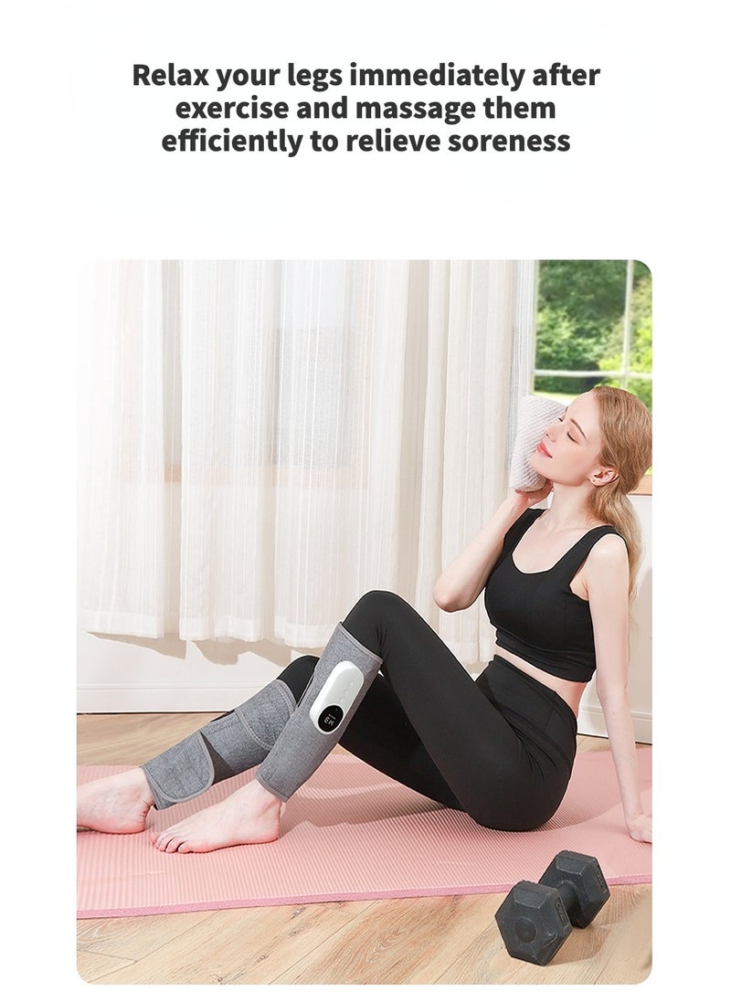 2Pcs Electric Leg Massager Leg Shaping Wireless Air Compression Heating Calf Massager with 3 Modes 3 Intensities Arm Body Circulation Muscle Relaxation Varicose Veins Physiotherapy