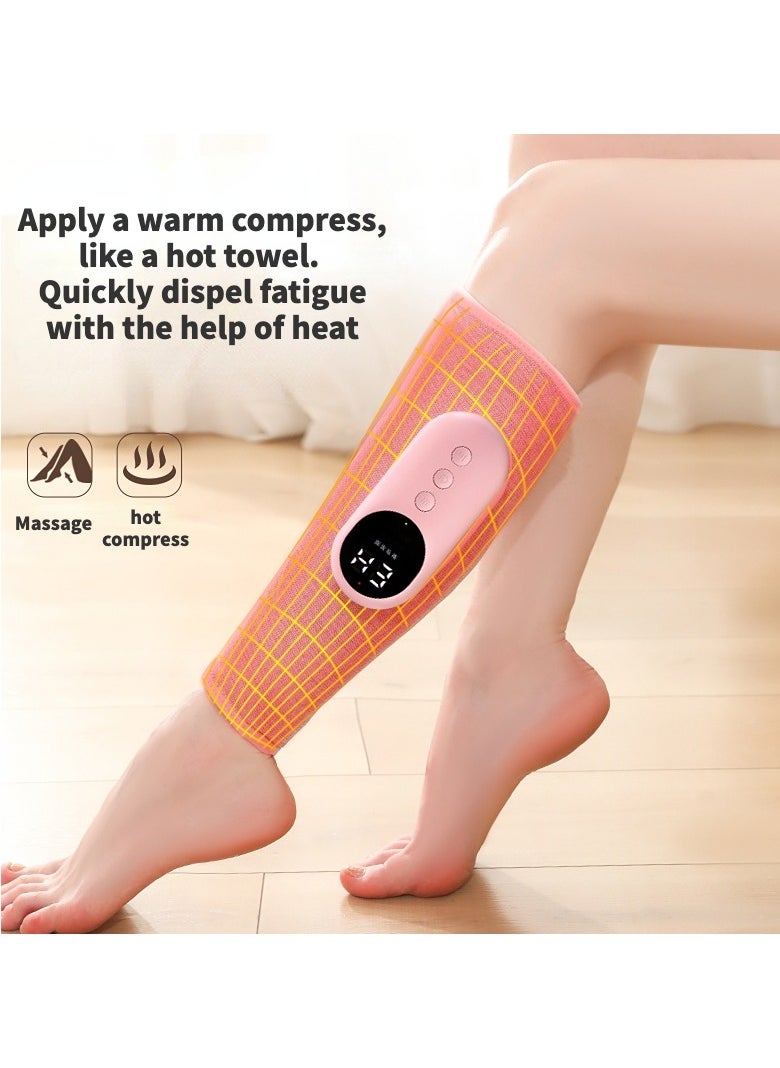 2Pcs Electric Leg Massager Leg Shaping Wireless Air Compression Heating Calf Massager with 3 Modes 3 Intensities Arm Body Circulation Muscle Relaxation Varicose Veins Physiotherapy