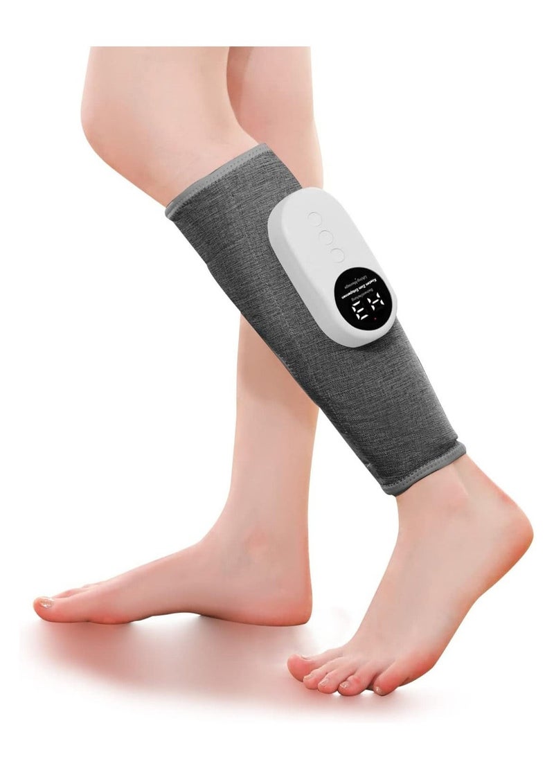 2Pcs Electric Leg Massager Leg Shaping Wireless Air Compression Heating Calf Massager with 3 Modes 3 Intensities Arm Body Circulation Muscle Relaxation Varicose Veins Physiotherapy