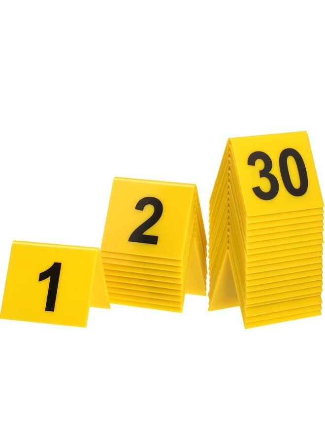 30 Pack Evidence Markers Crime Scene Markers Tents Evidence Number Cards Crime Scene Decorations Party Decorations For Kids Adults Detective Clue Game Halloween Props Decoration